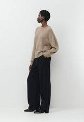 Essential Cashmere Relic Sweater - HEATHER NOMAD TAUPE