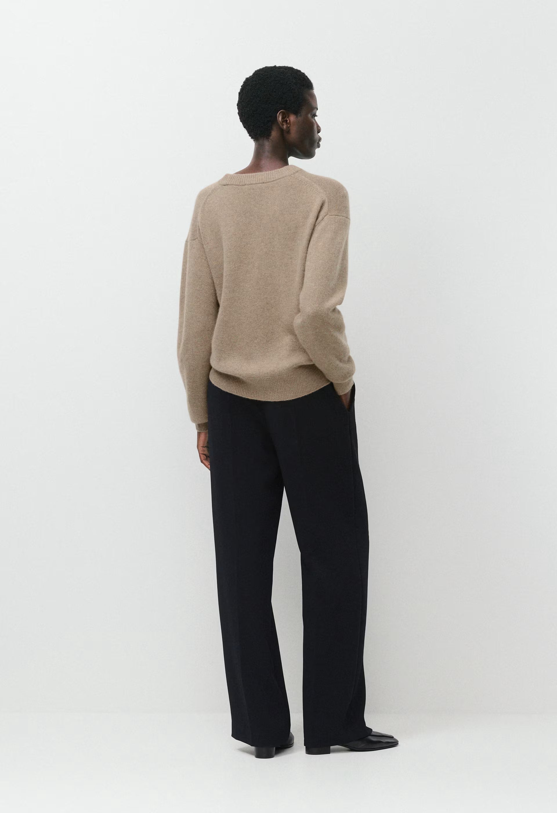Essential Cashmere Relic Sweater - HEATHER NOMAD TAUPE