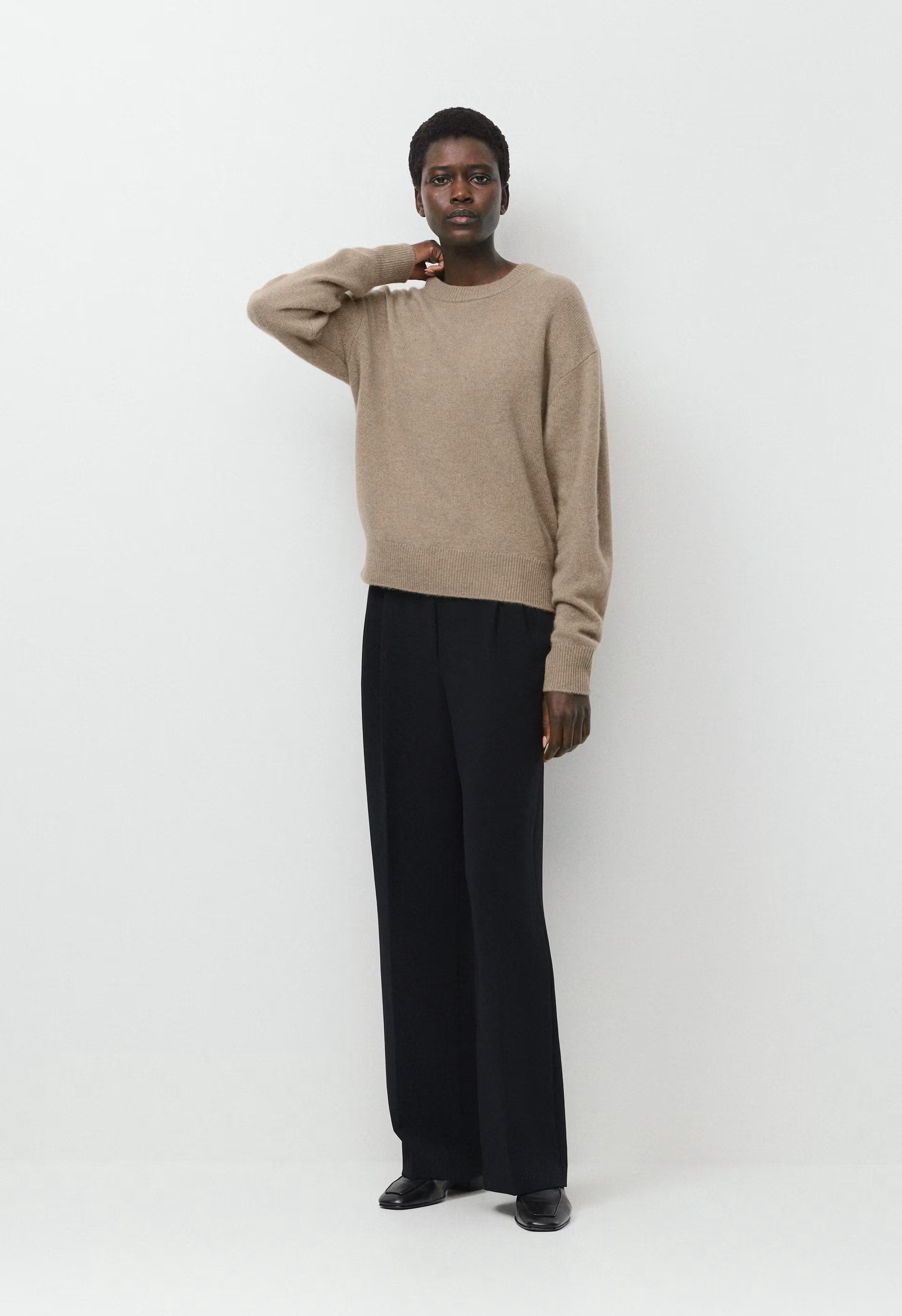 Essential Cashmere Relic Sweater - HEATHER NOMAD TAUPE