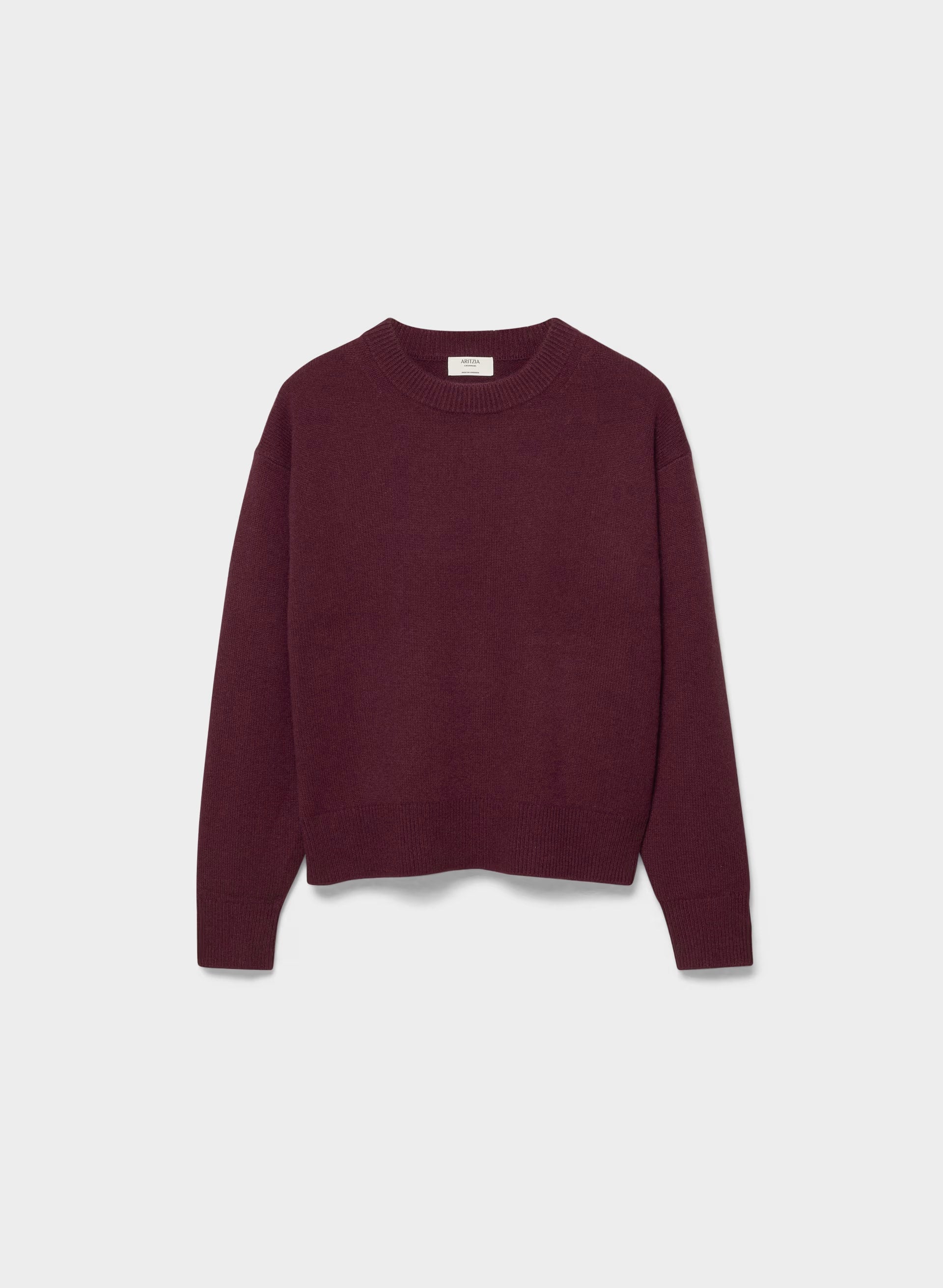 Essential Cashmere Relic Sweater - GALA PLUM