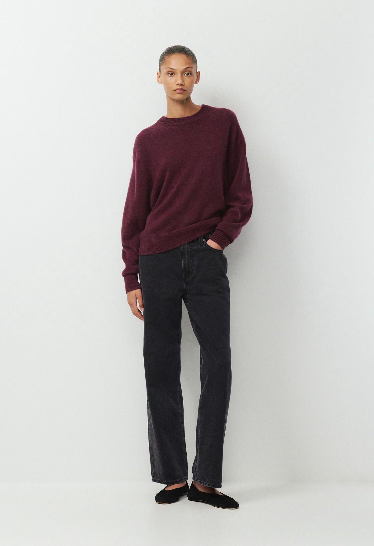 Essential Cashmere Relic Sweater - GALA PLUM