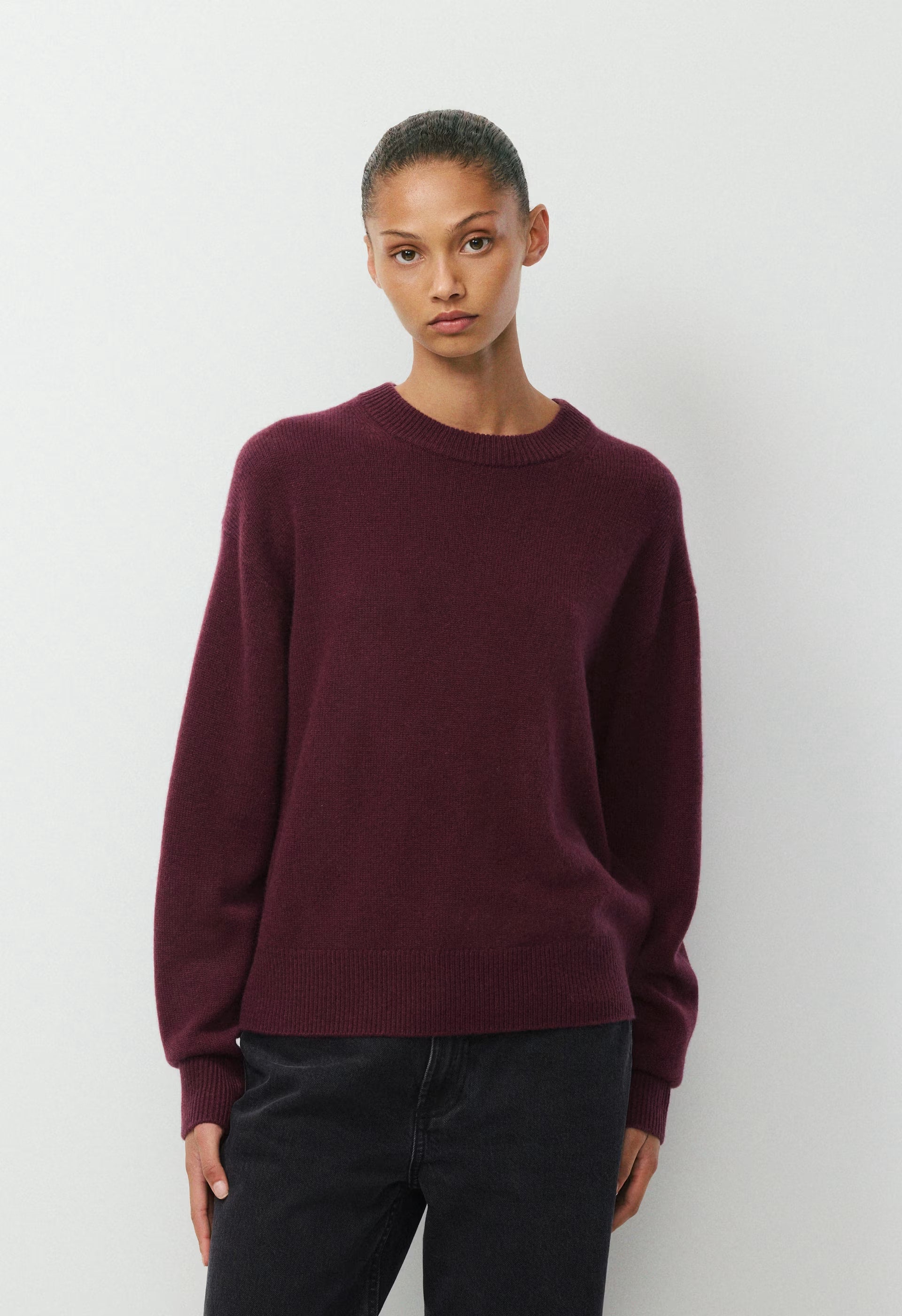 Essential Cashmere Relic Sweater - GALA PLUM