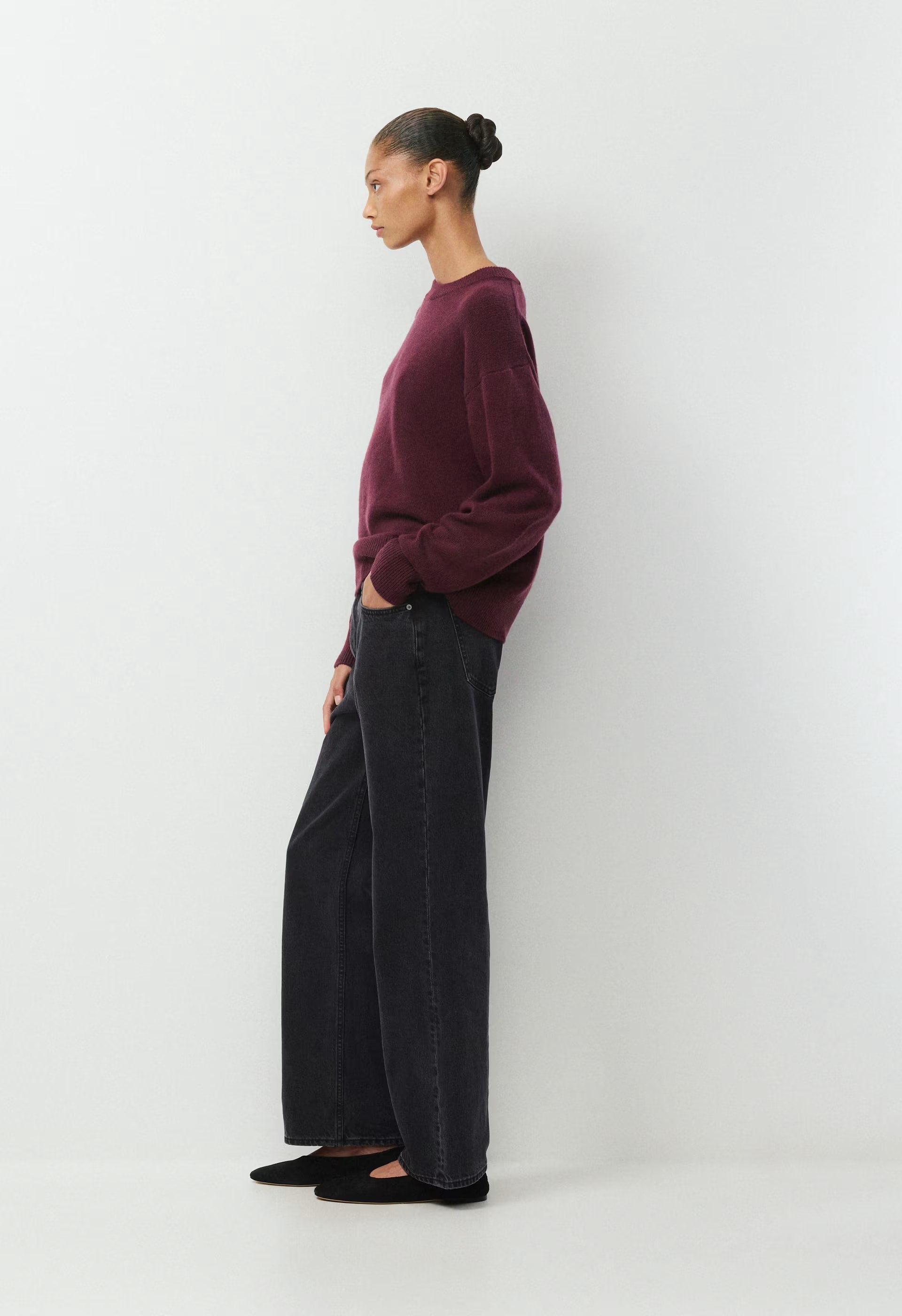 Essential Cashmere Relic Sweater - GALA PLUM