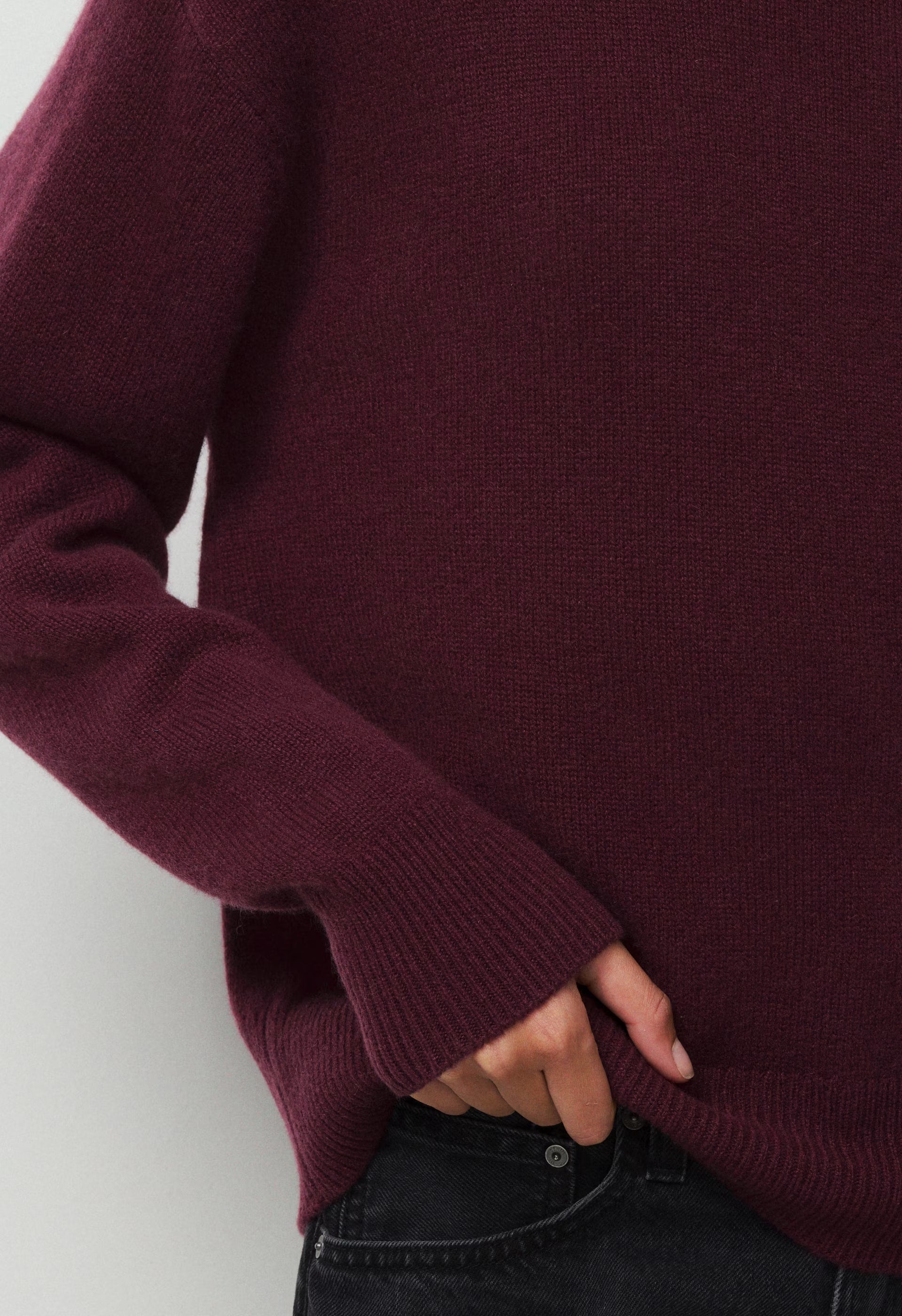 Essential Cashmere Relic Sweater - GALA PLUM