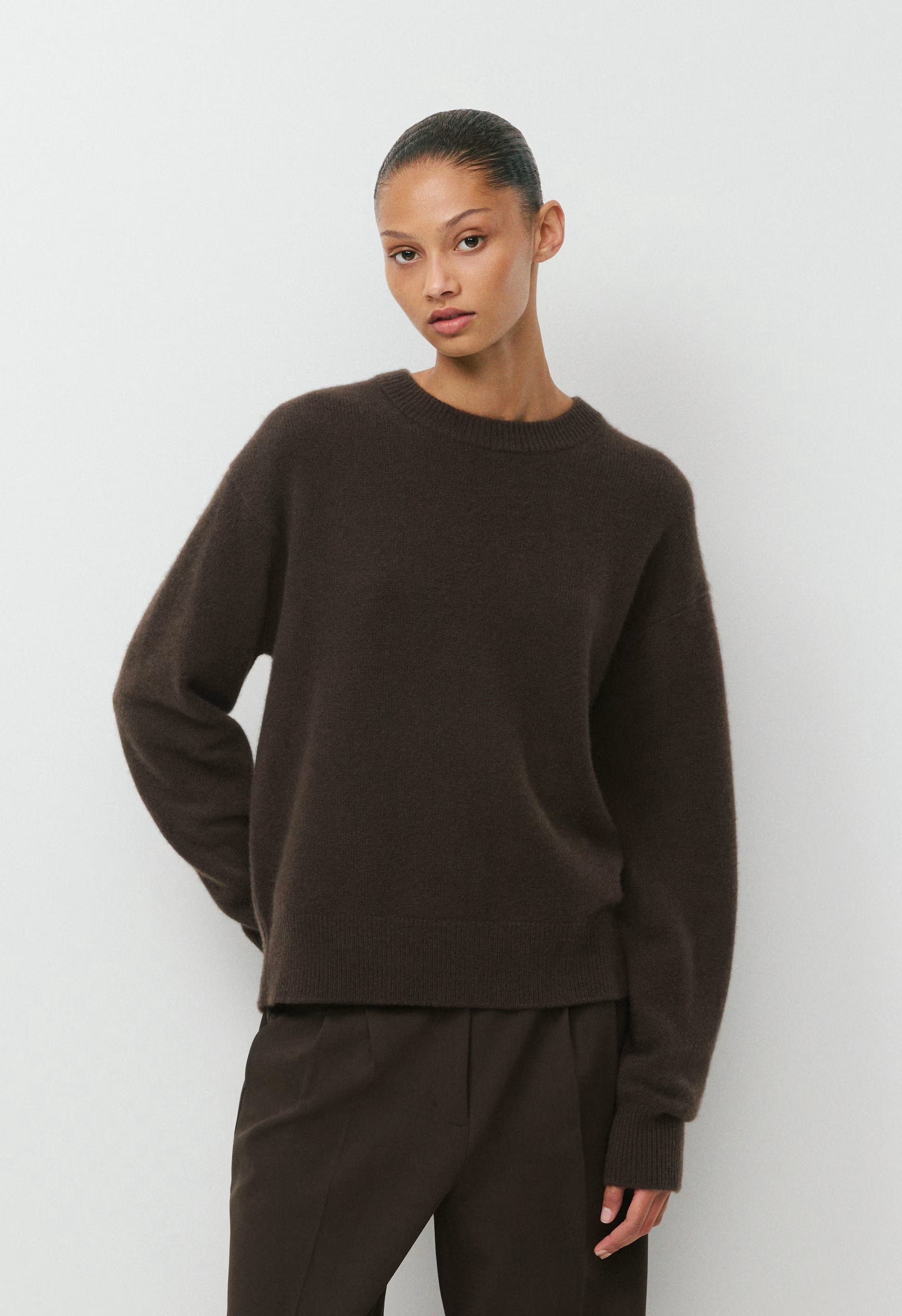 Essential Cashmere Relic Sweater - CACAO NIB BROWN
