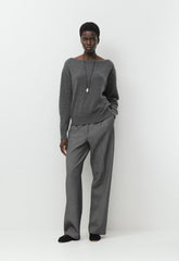 Essential Cashmere Nuance Sweater - SPECKLED CHARCOAL