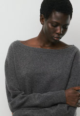 Essential Cashmere Nuance Sweater - SPECKLED CHARCOAL