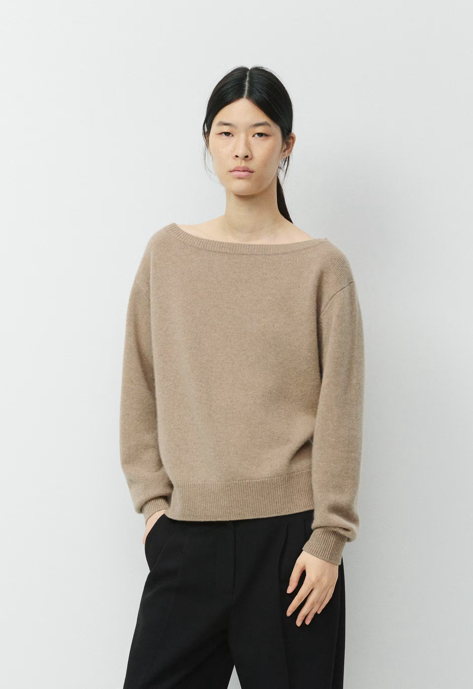 Essential Cashmere Nuance Sweater - HEATHER NOMAD TAUPE