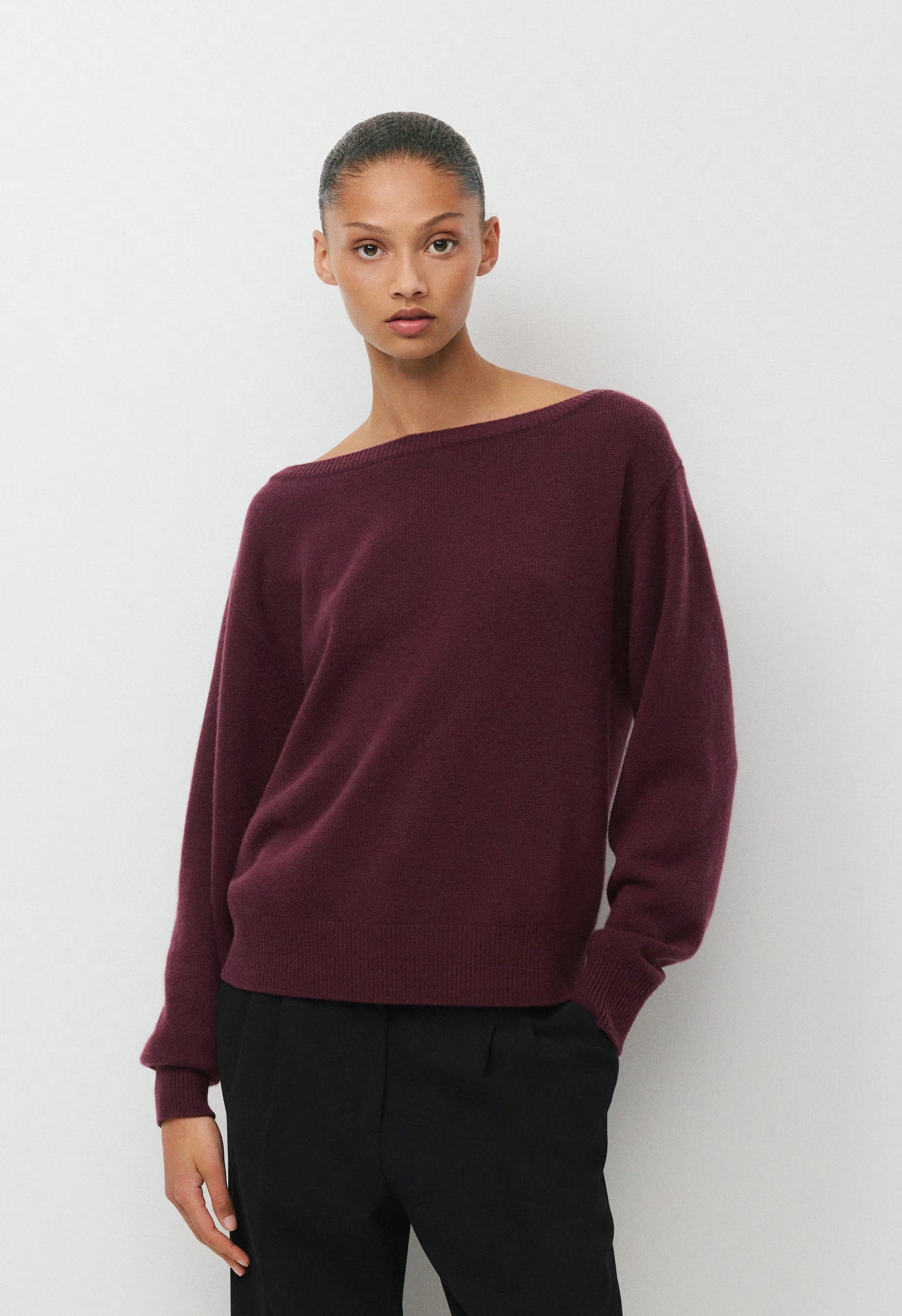 Essential Cashmere Nuance Sweater - GALA PLUM