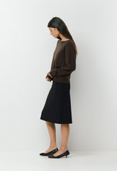 Essential Cashmere Nuance Sweater - CACAO NIB BROWN