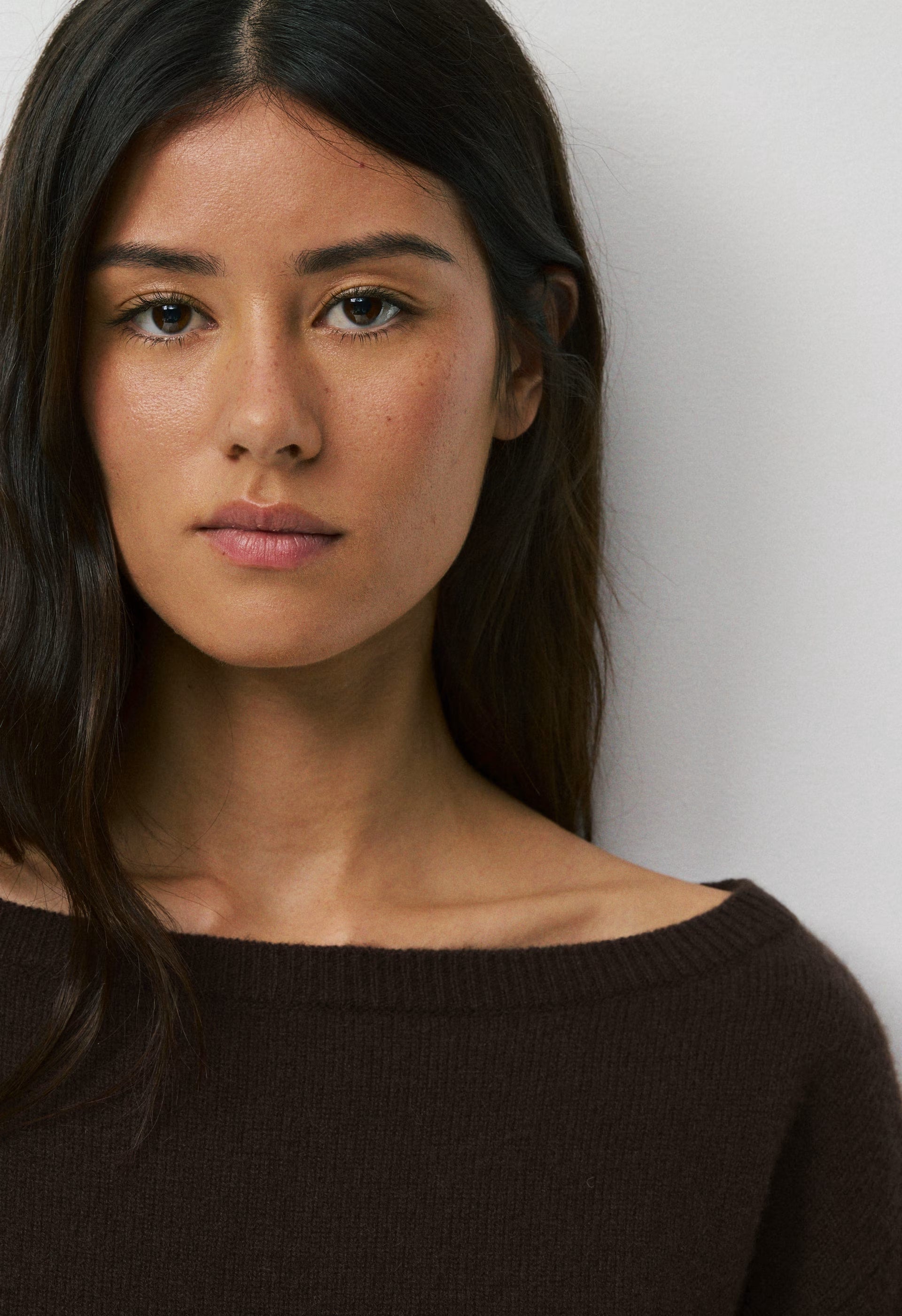 Essential Cashmere Nuance Sweater - CACAO NIB BROWN
