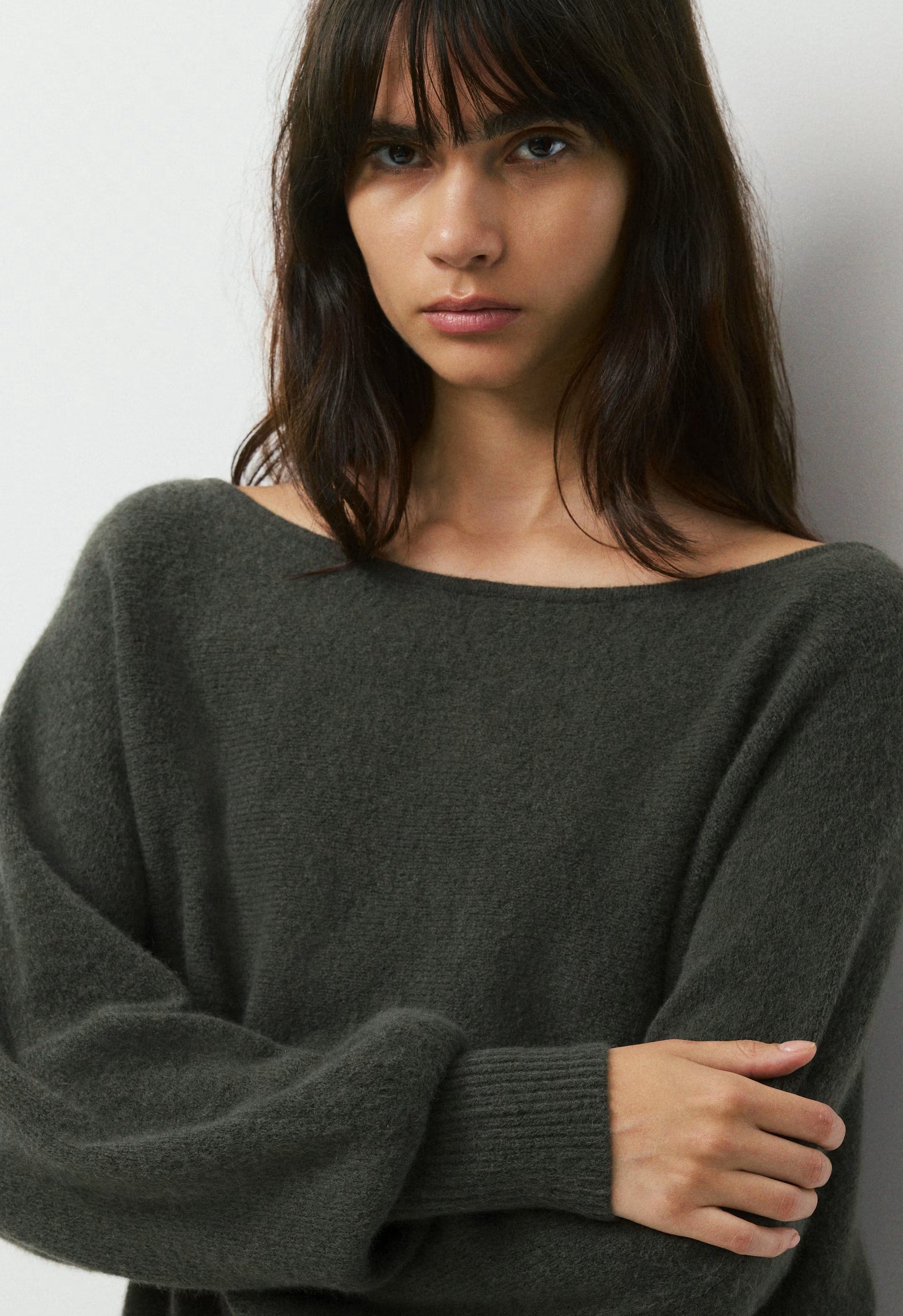 SoftSpoke™ Rhoda Sweater - FLINT GREEN