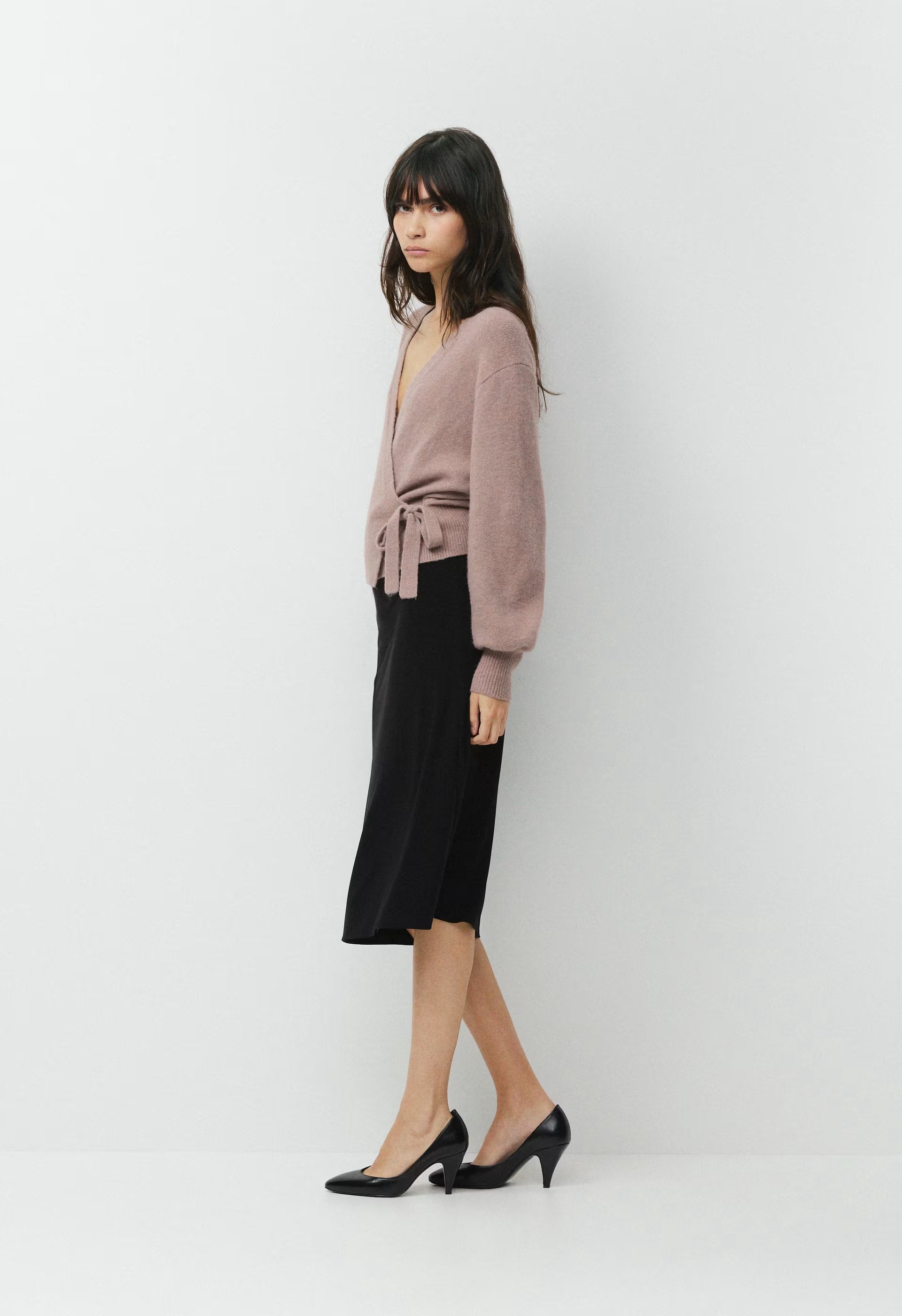 SoftSpoke™ Cassidy Wrap Sweater - DUSTY MAUVE