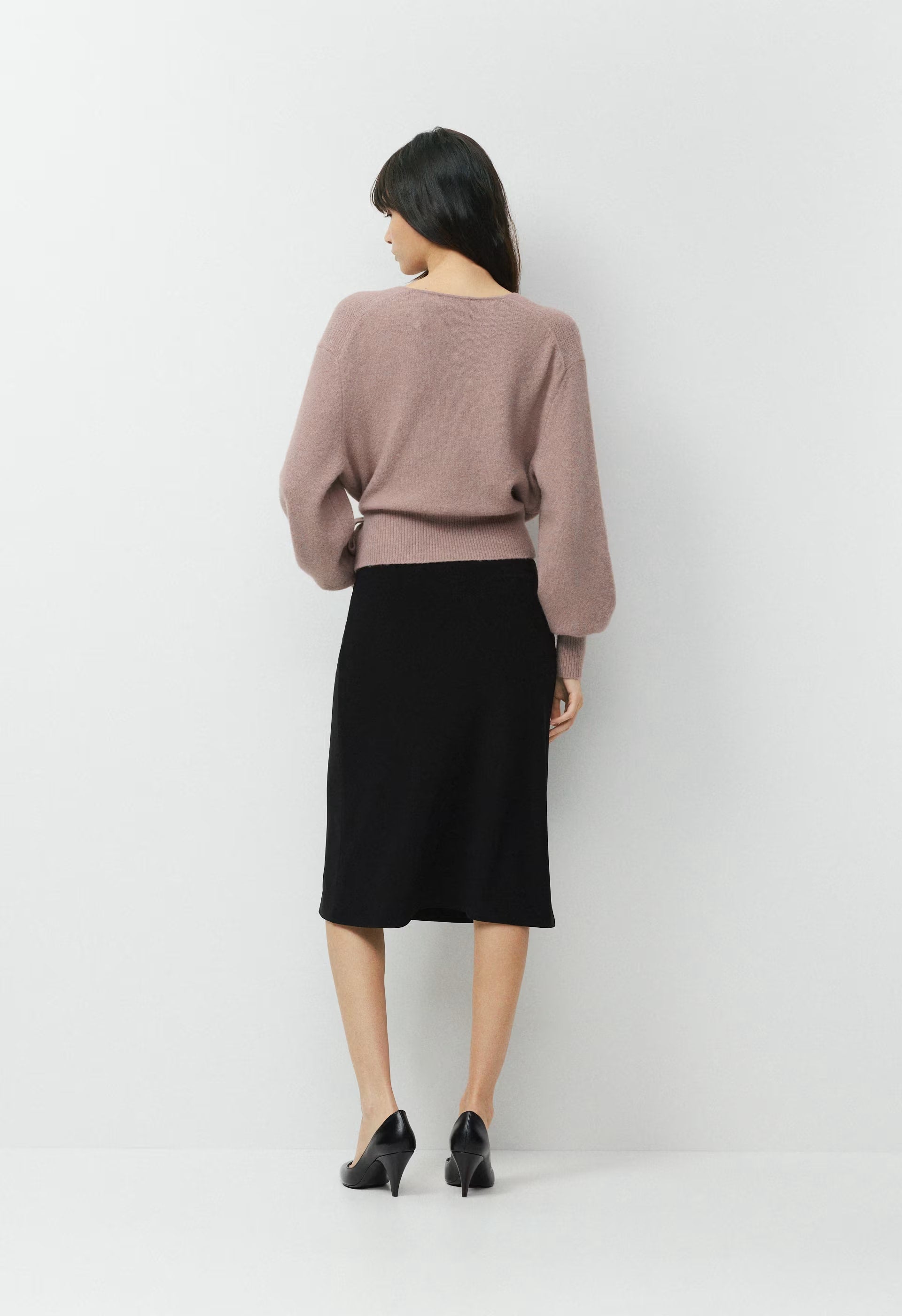 SoftSpoke™ Cassidy Wrap Sweater - DUSTY MAUVE