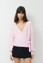 SoftSpoke™ Cassidy Wrap Sweater - SUGARPLUM LILAC