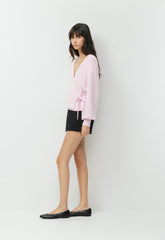 SoftSpoke™ Cassidy Wrap Sweater - SUGARPLUM LILAC