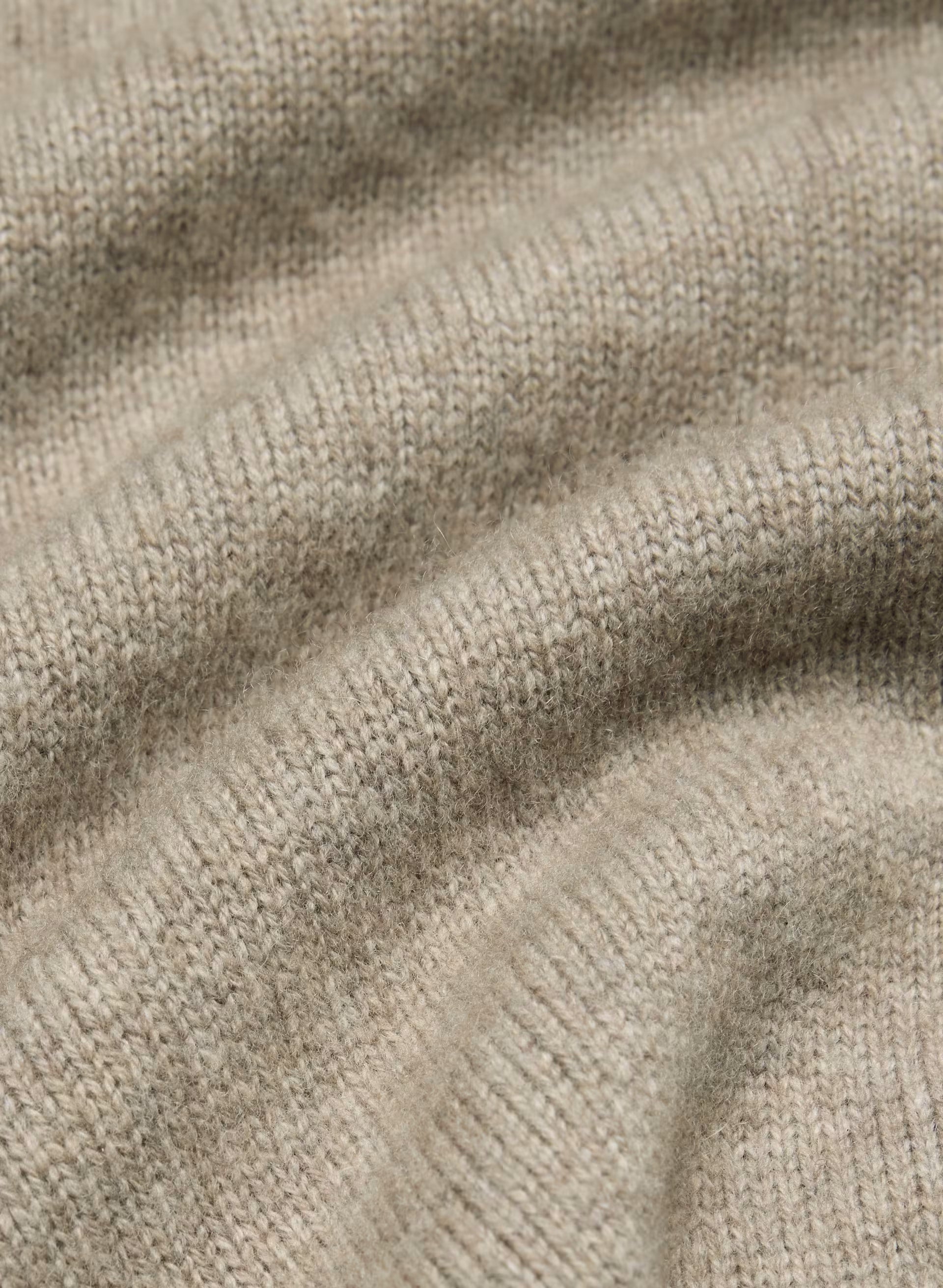 Essential Wool Cashmere London Cardigan - HEATHER NOMAD TAUPE