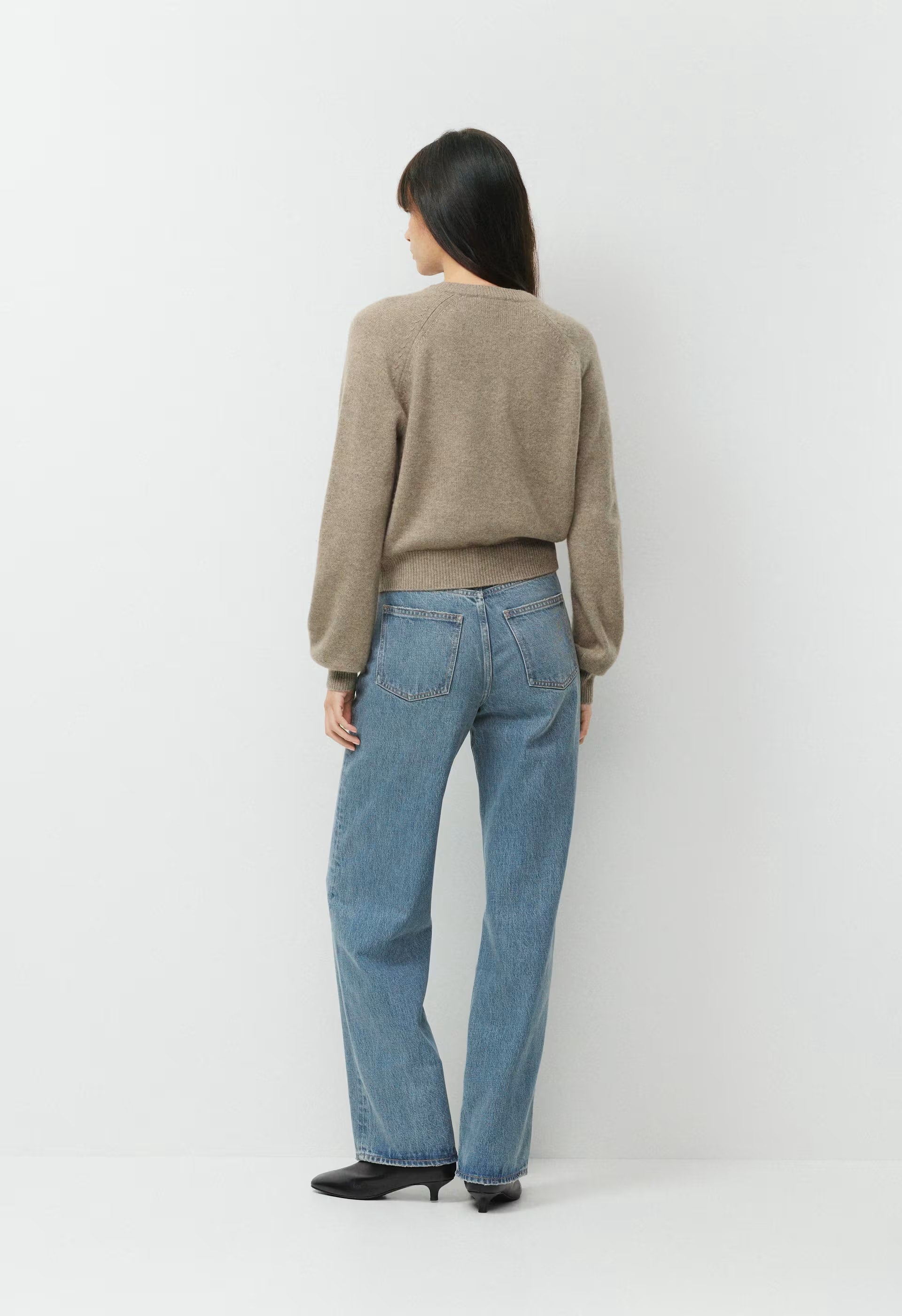 Essential Wool Cashmere London Cardigan - HEATHER NOMAD TAUPE