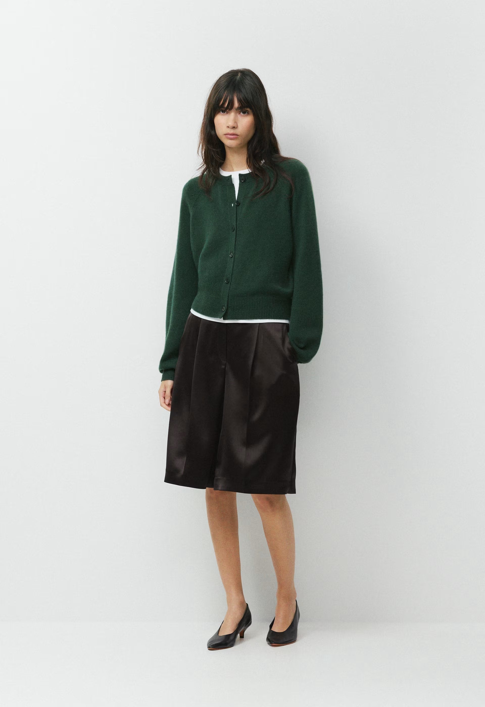 Essential Wool Cashmere London Cardigan - RICH MOCHA BROWN