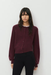 Essential Wool Cashmere London Cardigan - GALA PLUM