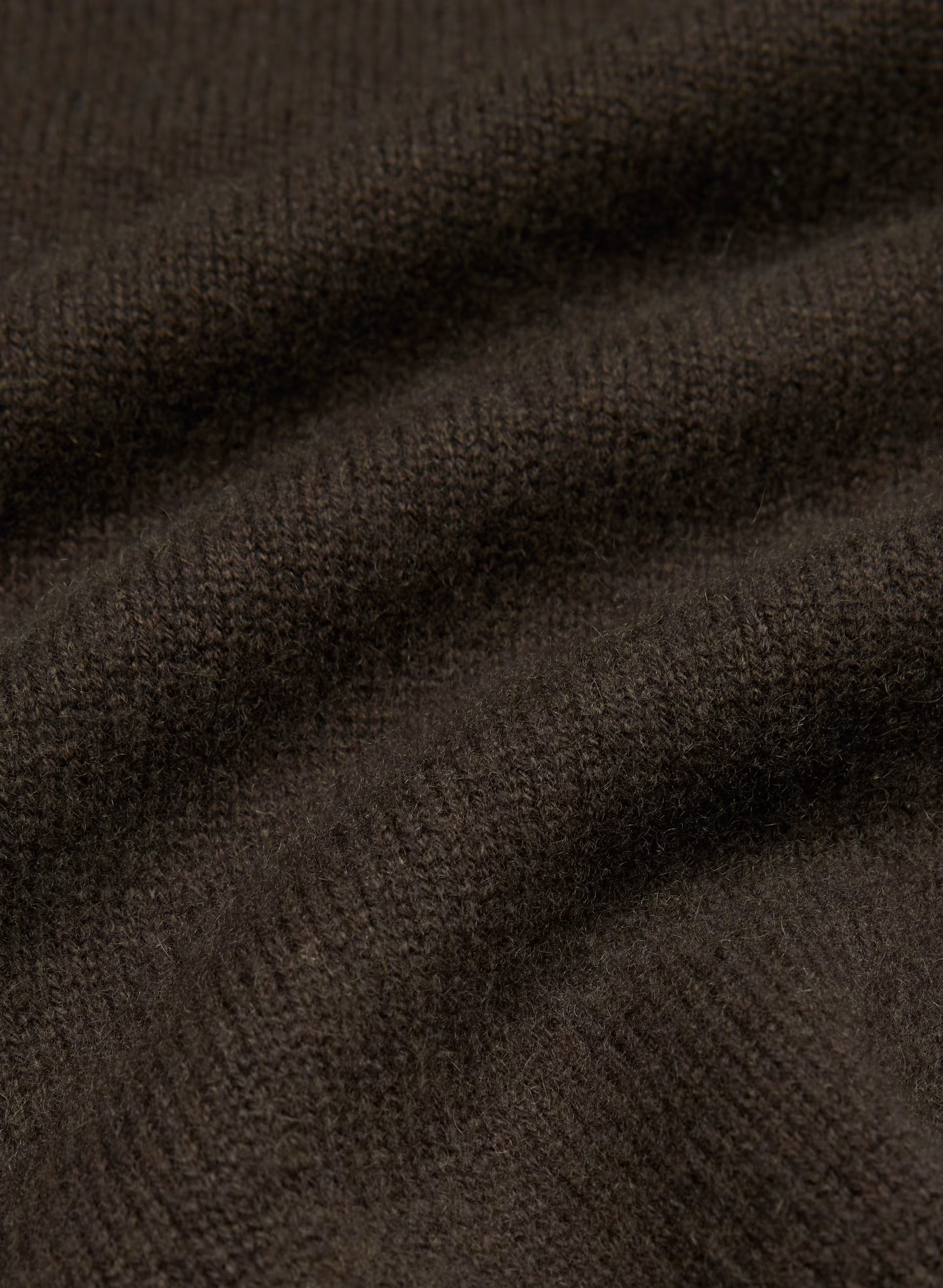 Essential Wool Cashmere London Cardigan - CACAO NIB BROWN