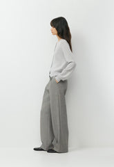 Essential Wool Cashmere London Cardigan - HEATHER CHROME