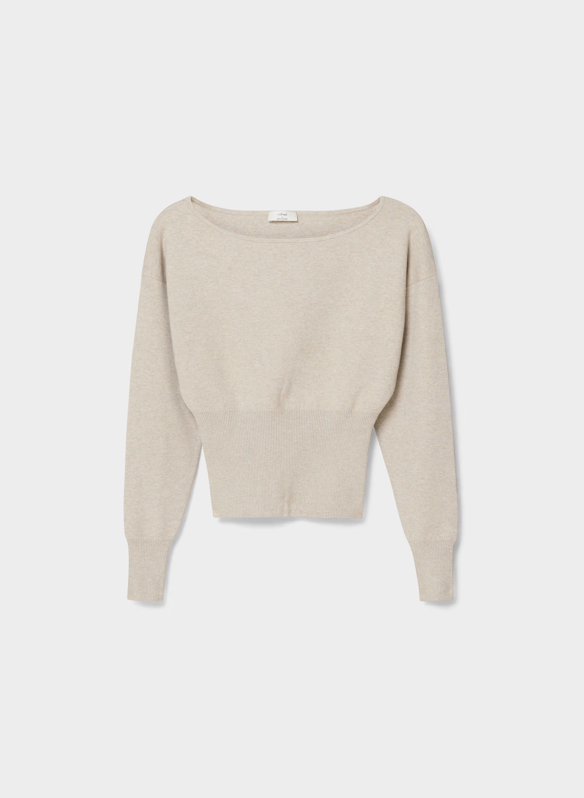 Crescendo Sweater - Wonder Yarn - HEATHER ECRU