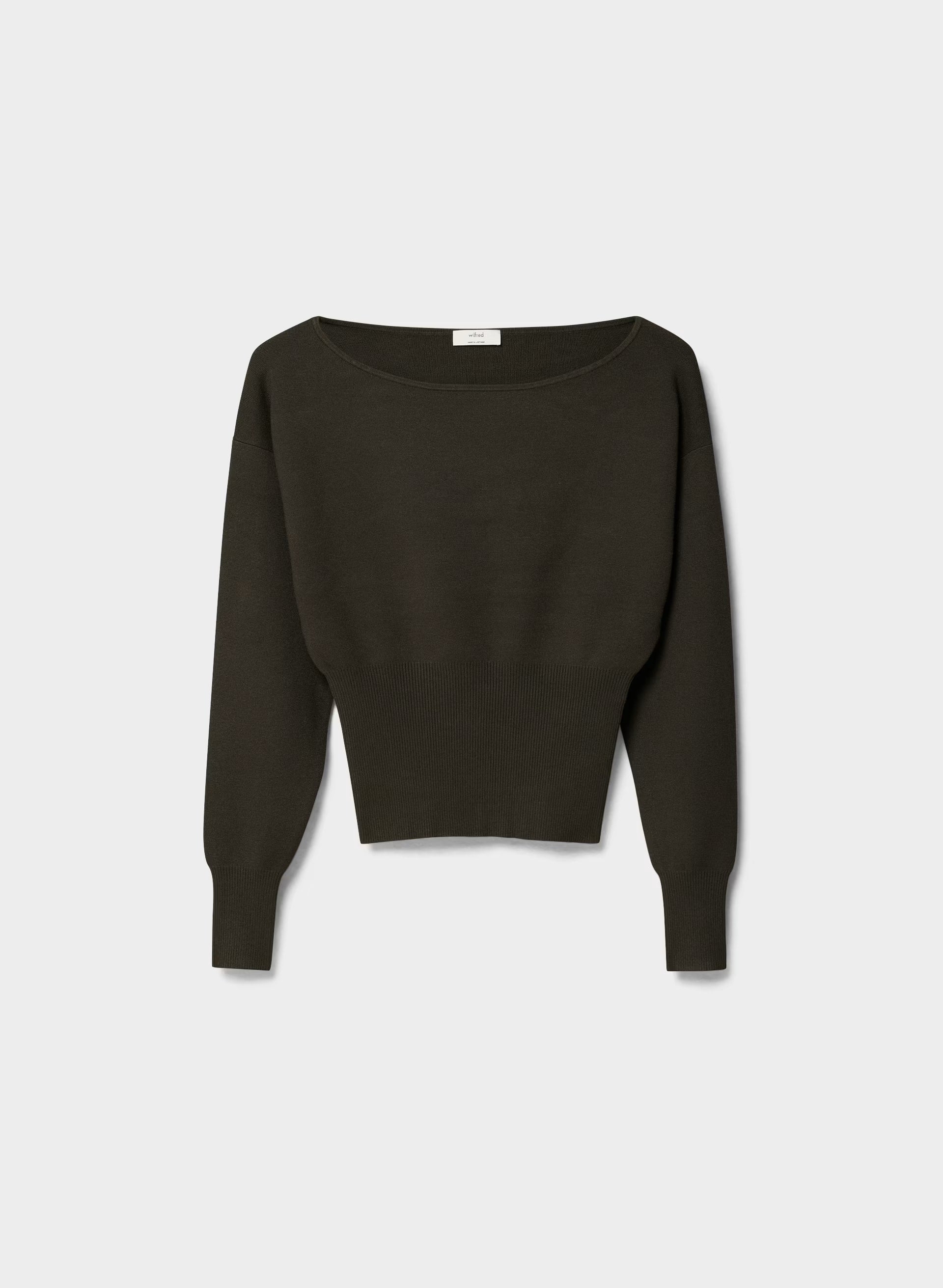 Crescendo Sweater - Wonder Yarn - CACAO NIB BROWN