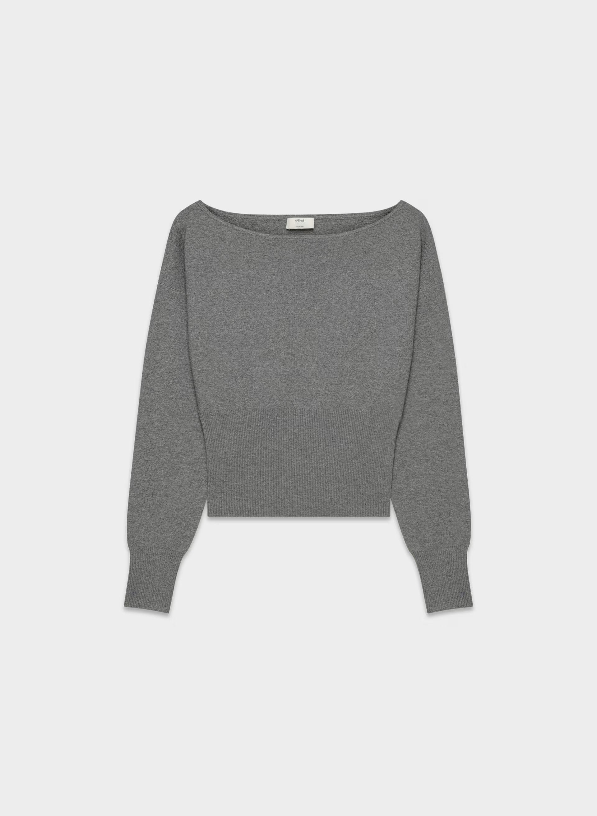 Crescendo Sweater - Wonder Yarn - HEATHER DARK GREY