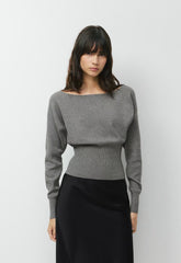 Crescendo Sweater - Wonder Yarn - HEATHER DARK GREY