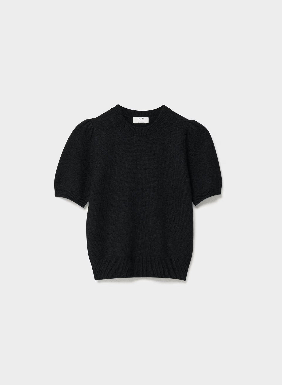 Essential Wool Cashmere Cherub Sweater - BLACK