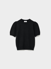 Essential Wool Cashmere Cherub Sweater - BLACK