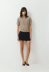 Essential Wool Cashmere Cherub Sweater - HEATHER NOMAD TAUPE