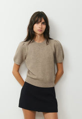 Essential Wool Cashmere Cherub Sweater - HEATHER NOMAD TAUPE