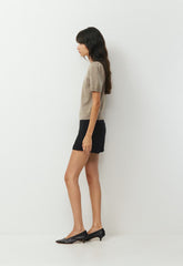 Essential Wool Cashmere Cherub Sweater - HEATHER NOMAD TAUPE