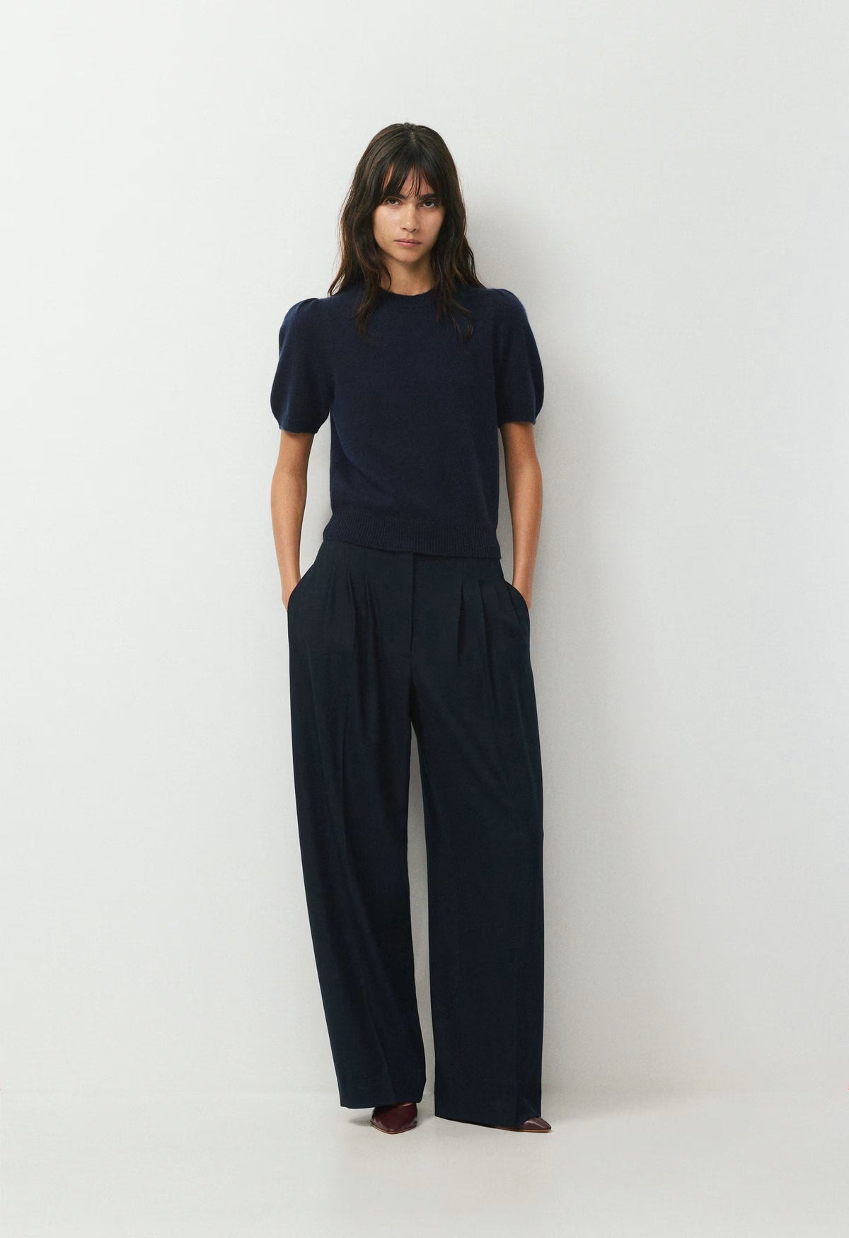 Essential Wool Cashmere Cherub Sweater - ADMIRAL NAVY