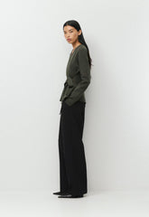 Commuro Cardigan - Wonder Yarn - FLINT GREEN