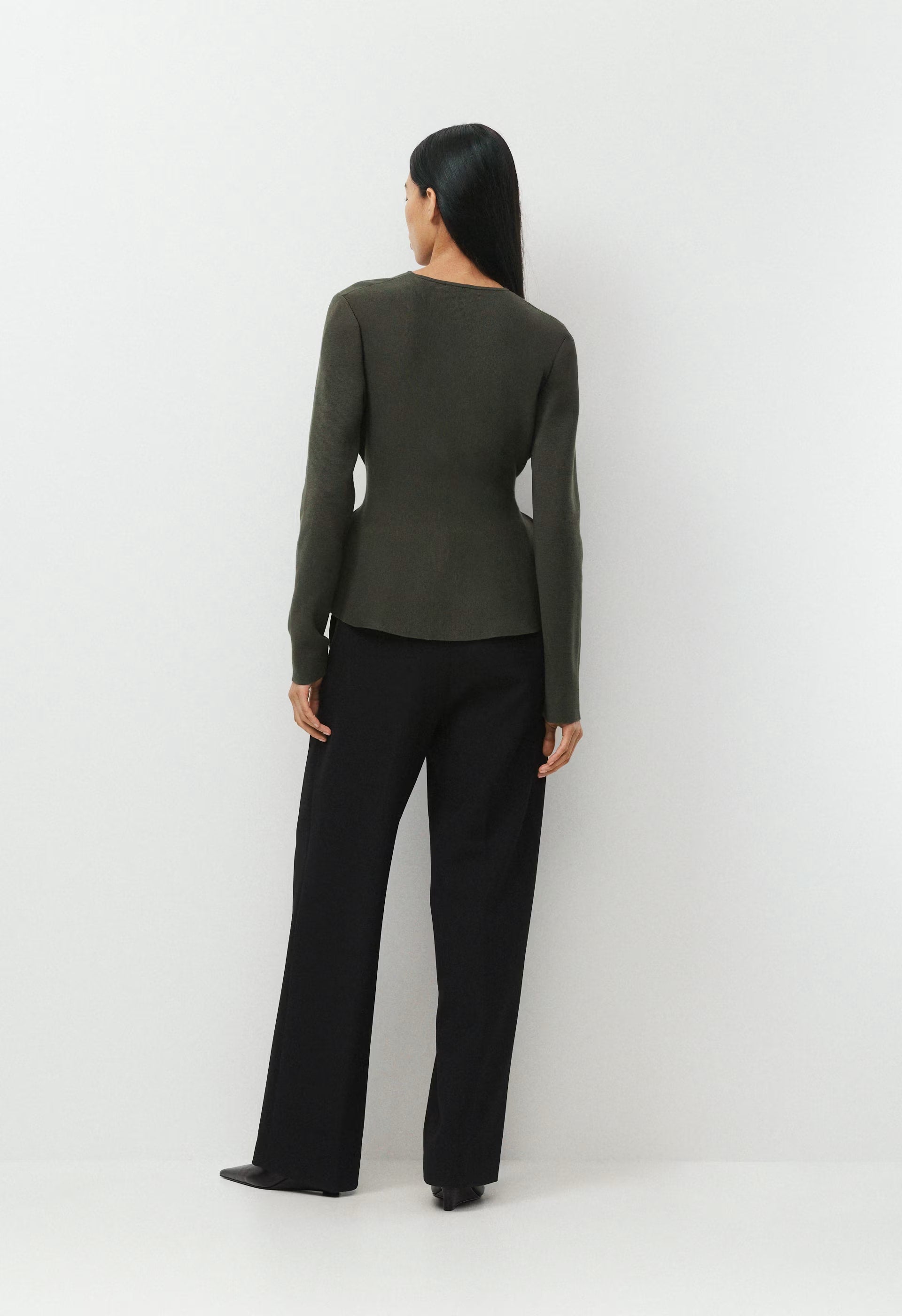 Commuro Cardigan - Wonder Yarn - FLINT GREEN