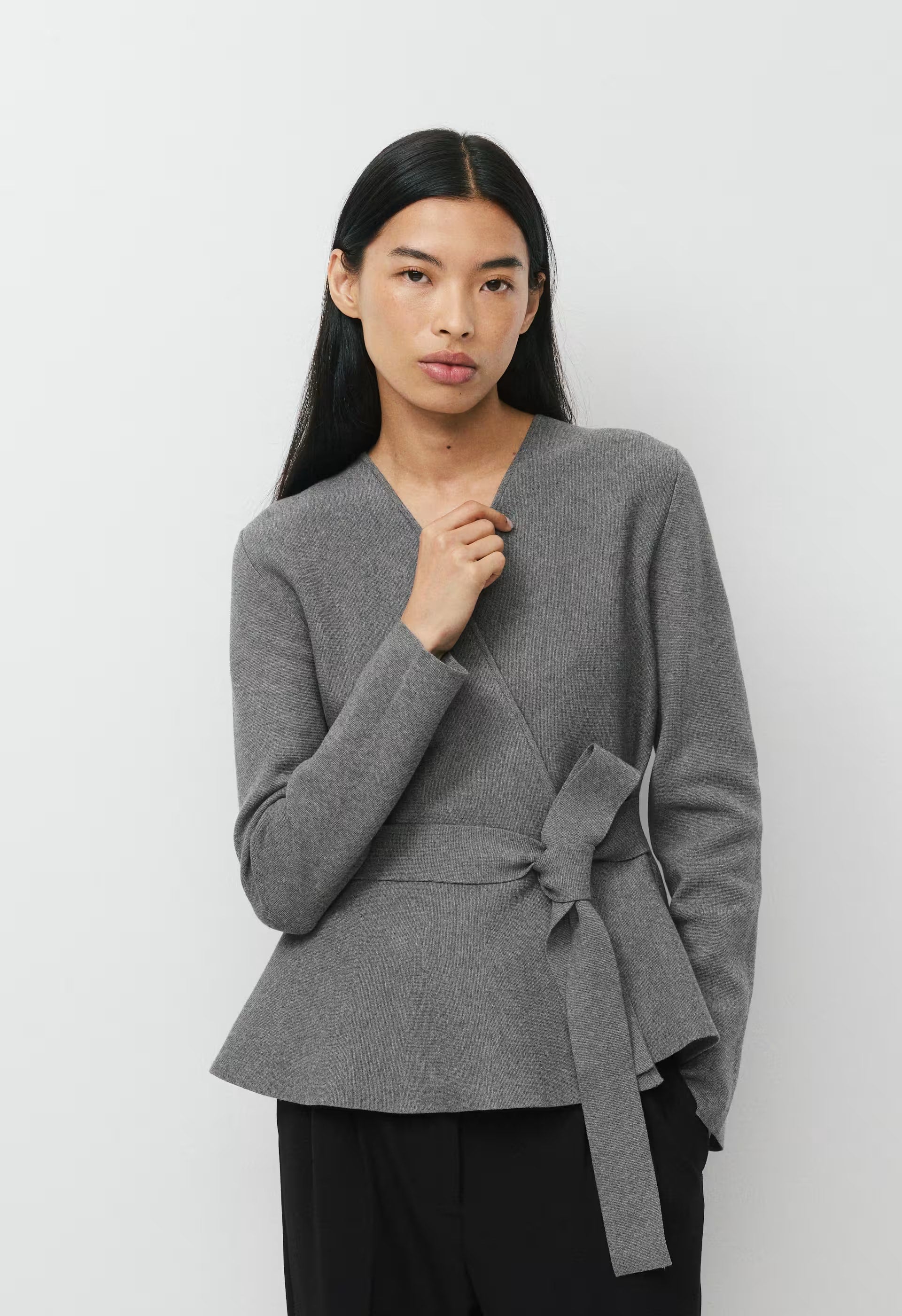Commuro Cardigan - Wonder Yarn - HEATHER DARK GREY