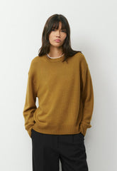 Essential Merino Wool View Sweater - SHERRY OCHRE