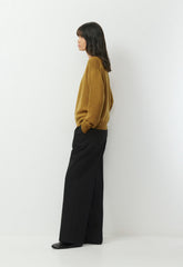Essential Merino Wool View Sweater - SHERRY OCHRE