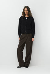 Essential Cashmere Acclaim Cardigan - BLACK