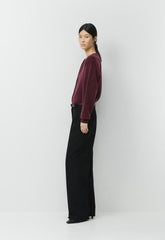 Essential Cashmere Acclaim Cardigan - GALA PLUM