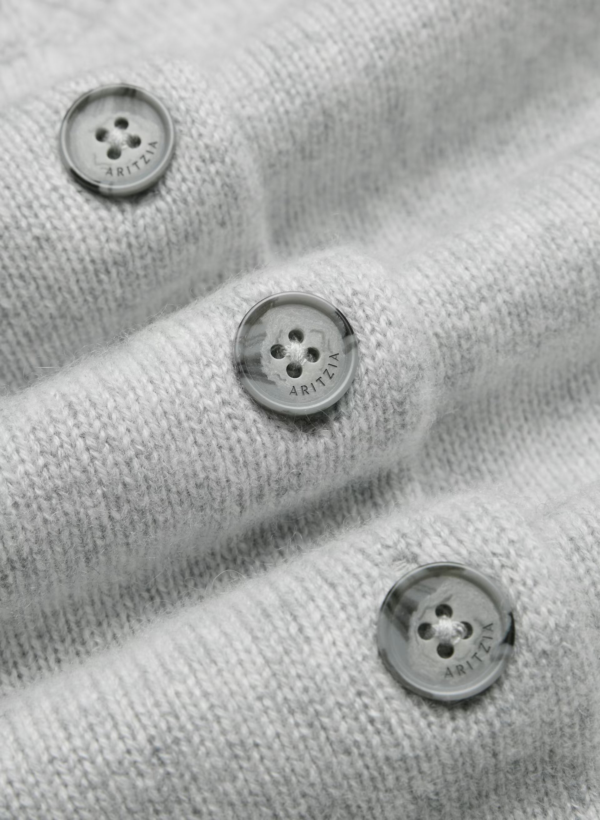 Essential Cashmere Acclaim Cardigan - HEATHER CHROME