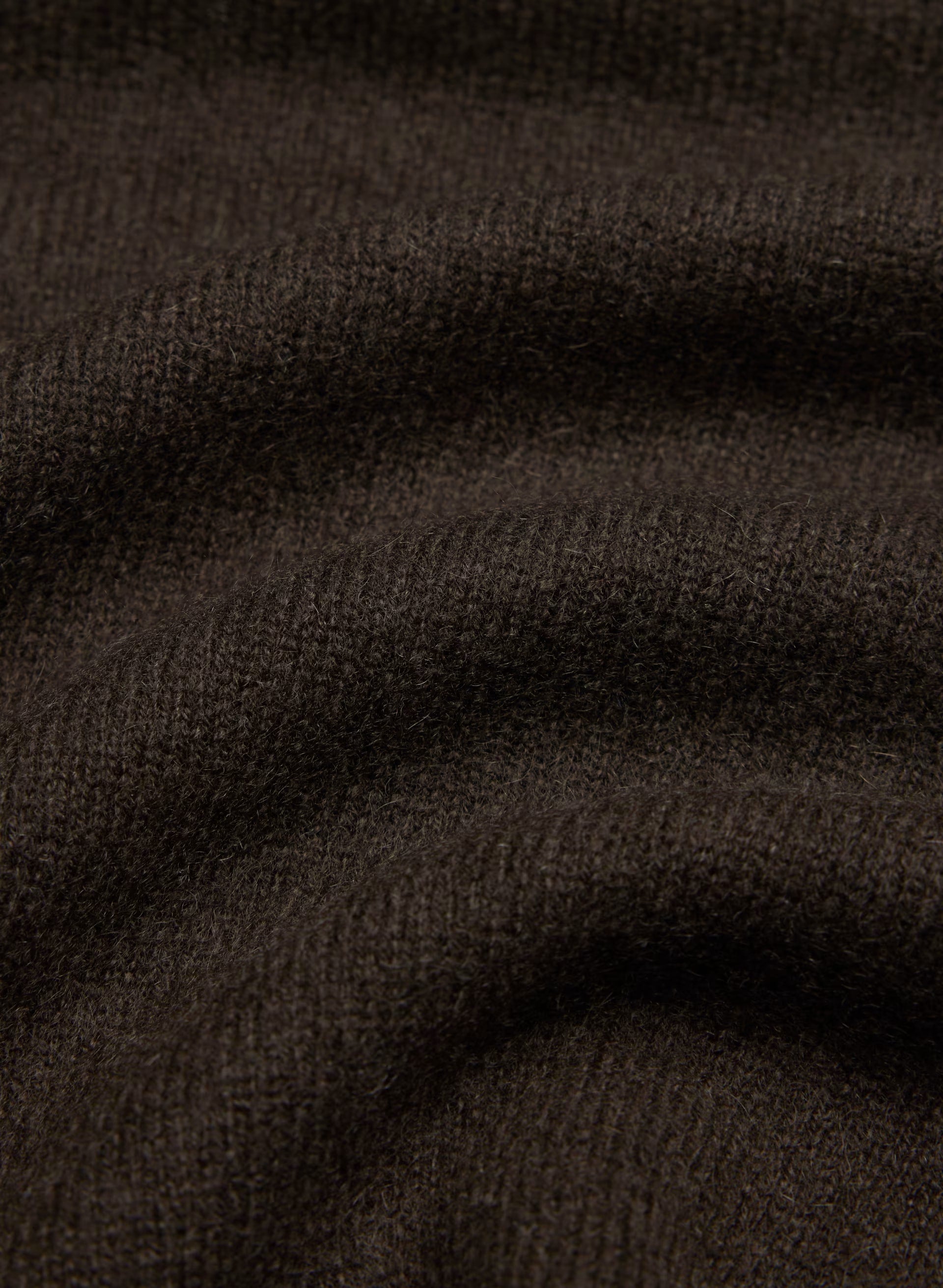 Bare Cashmere Bloor Shortsleeve Sweater - CACAO NIB BROWN
