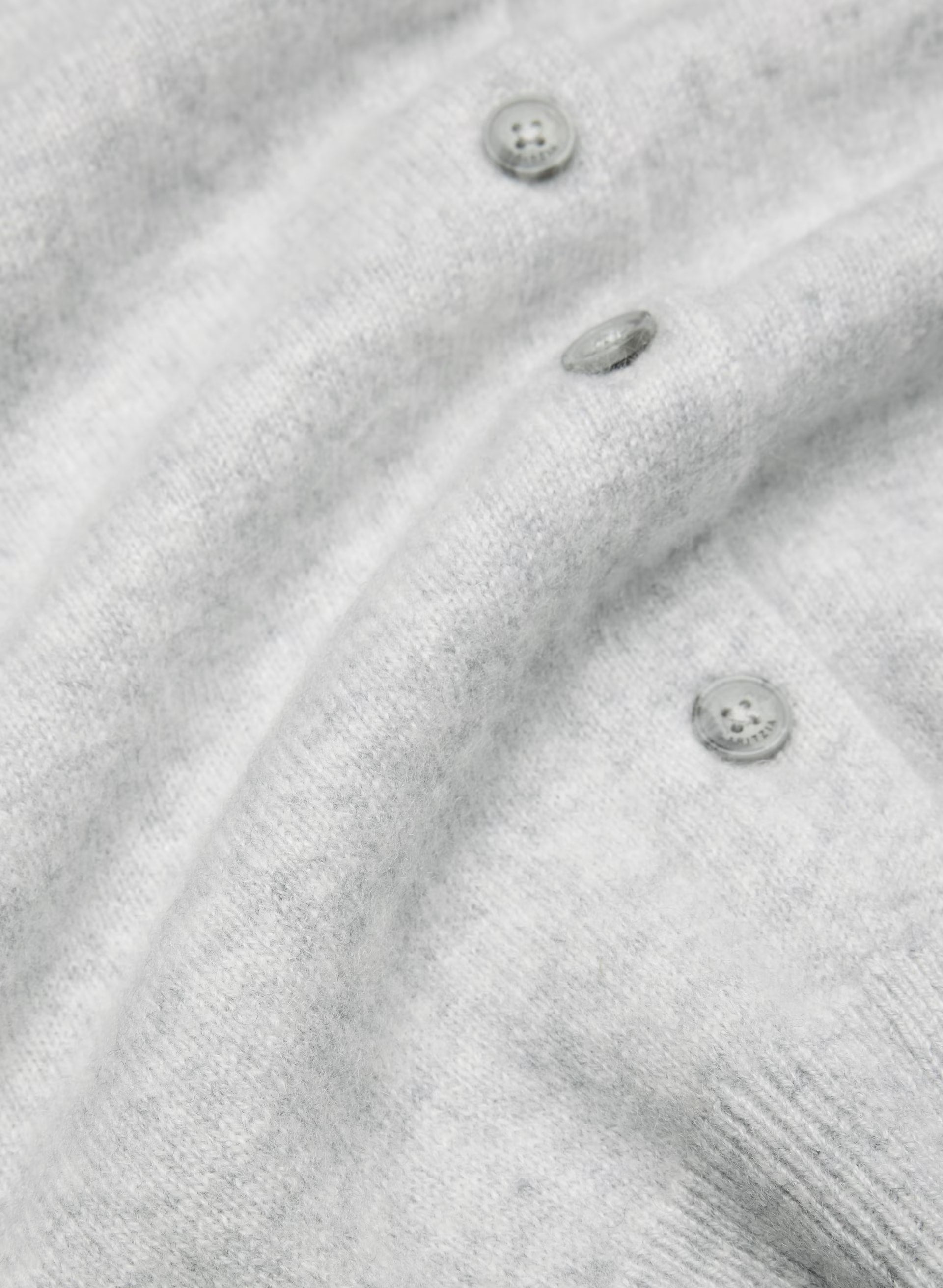 Bare Cashmere Noteworthy Shortsleeve Cardigan - HEATHER CHROME