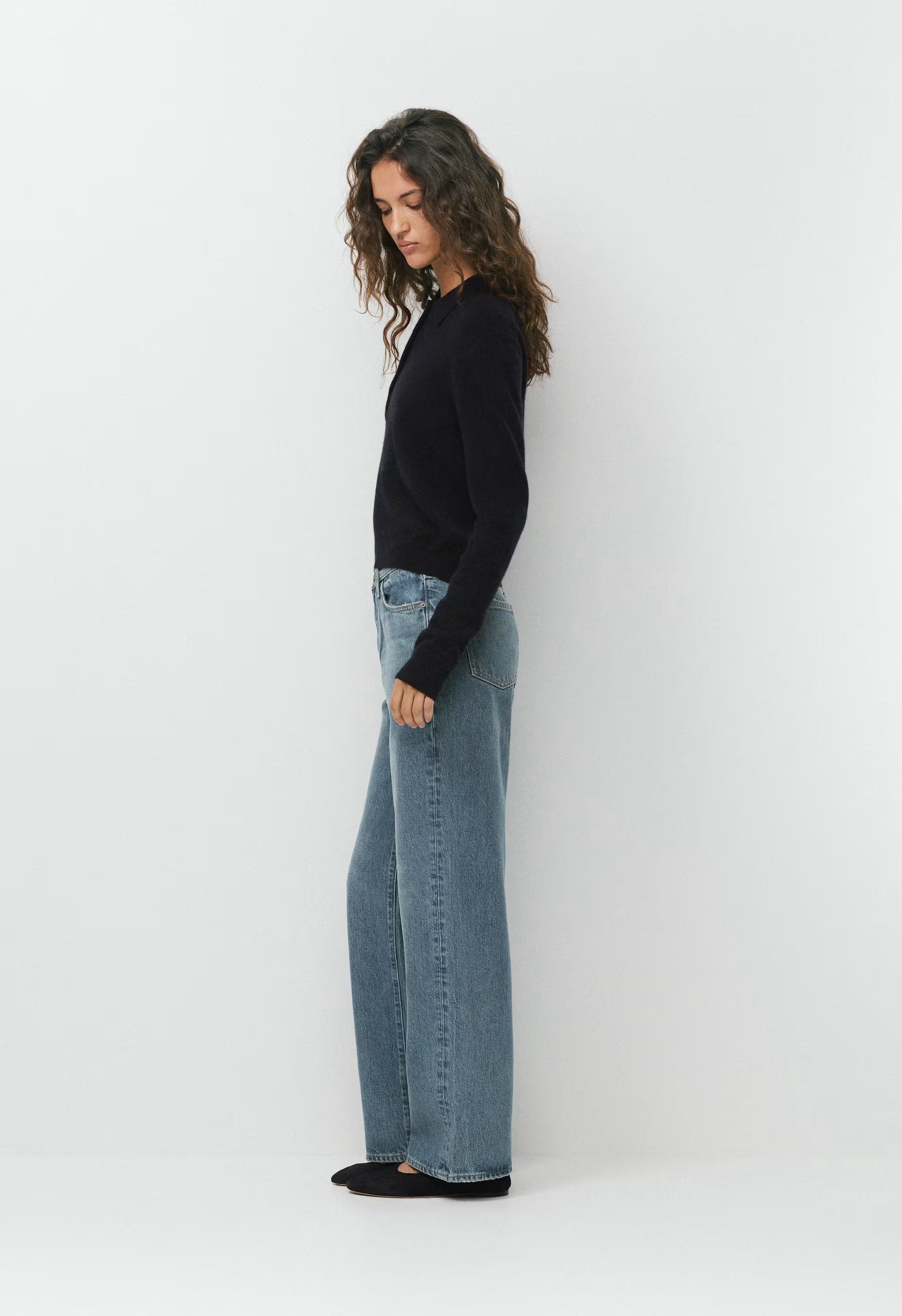 Bare Cashmere Cellini Sweater - BLACK