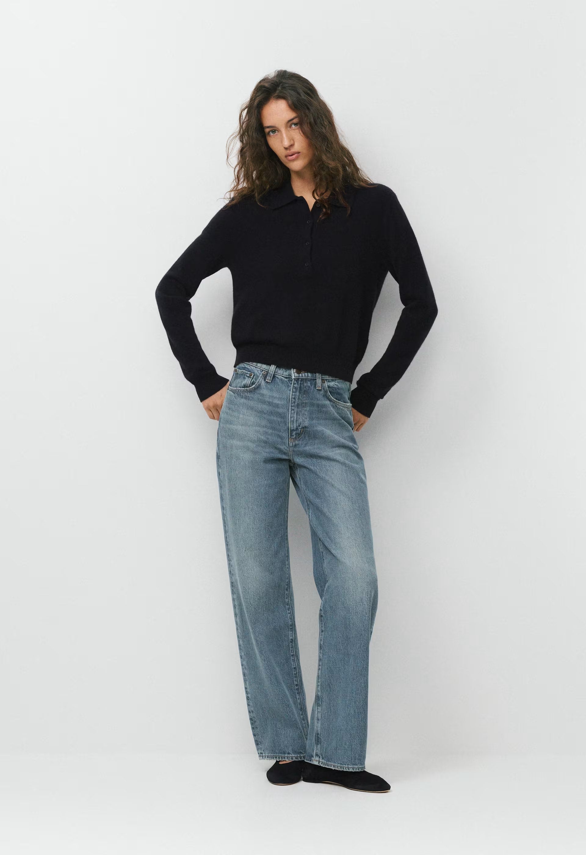 Bare Cashmere Cellini Sweater - BLACK