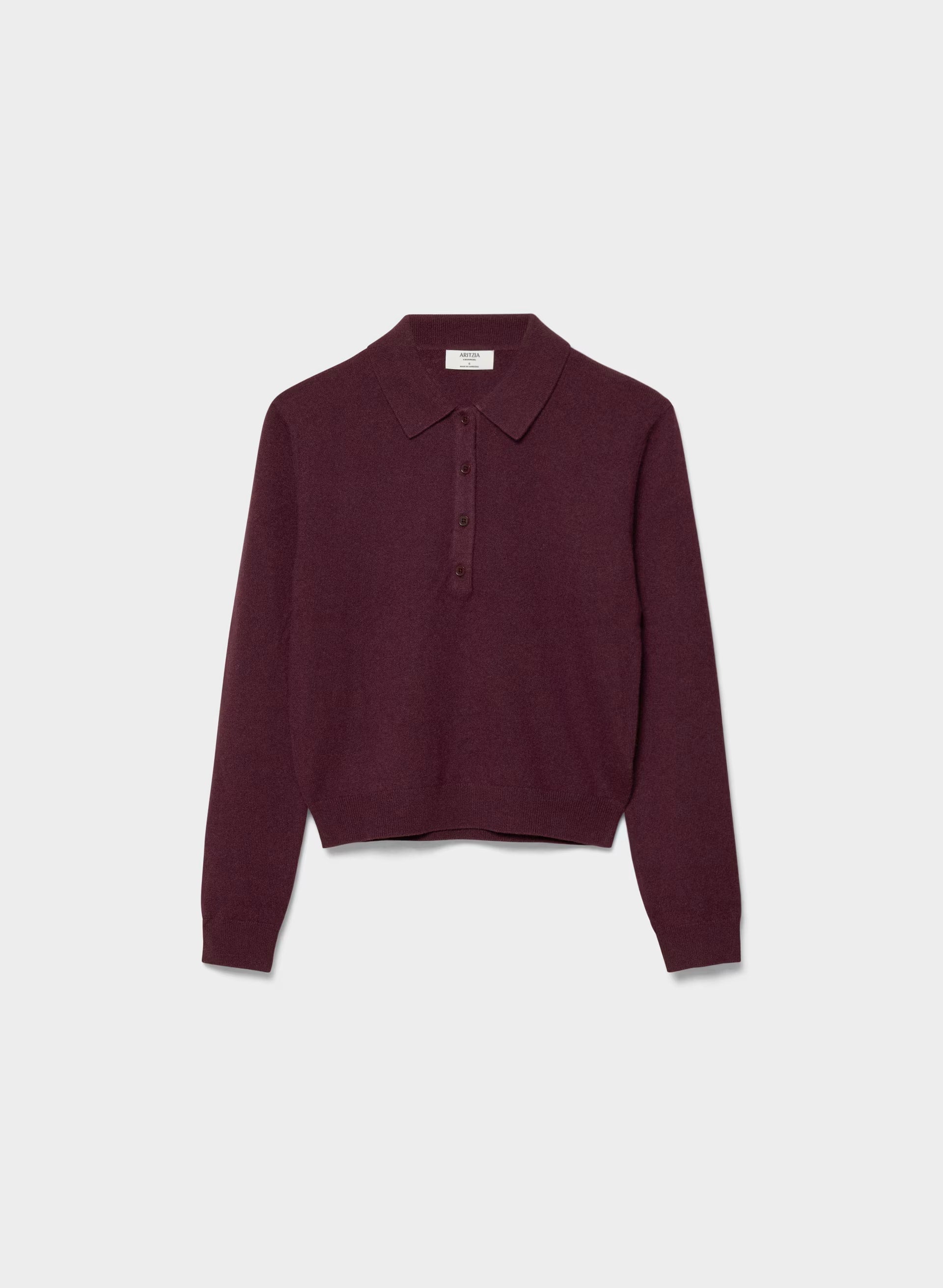 Bare Cashmere Cellini Sweater - GALA PLUM