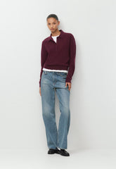 Bare Cashmere Cellini Sweater - GALA PLUM